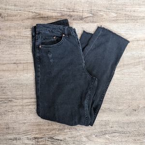 👹SOLD👹 High Waisted Straight Leg Black JeansH&M